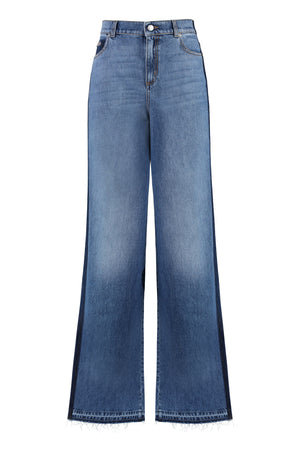 High-waist wide-leg jeans-0